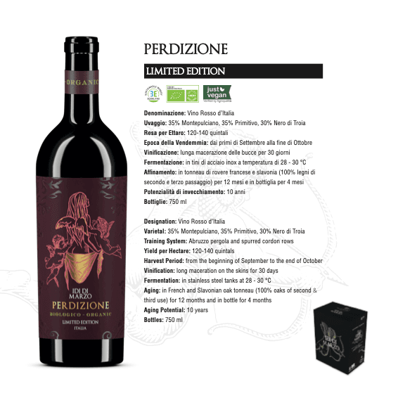Perdizione Limited Edition technical sheet