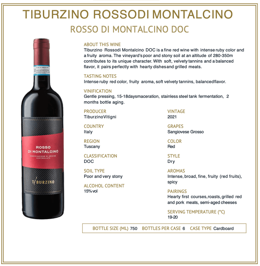 Rosso di Montalcino technical sheet